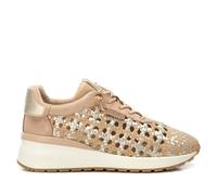 Baskets design tressÃ© avec dÃ©tails mÃ©talliques femme Carmela Marron 41