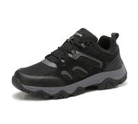 Baskets d'Été Casual Hommes en Cuir avec Lacets à la Mode Chaussures de Sport Printemps, A noir., 44 EU
