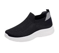 Baskets d'été pour femme - Chaussures de loisirs - 40 - Slip On - Avec semelle douce et épaisse - Chaussures de sport sans lacets - Chaussures de course en maille respirante - Chaussures de marche