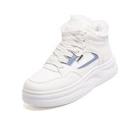 Baskets d'hiver à plateforme épaisse pour femme avec doublure en polaire pelucheuse et chaudes pour la marche par temps froid et au quotidien, kaki, 4