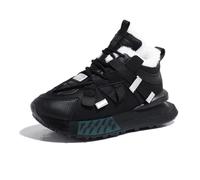 Baskets d'hiver épaisses pour femme avec doublure en fausse fourrure - Chaussures de marche avec semelle antidérapante - Chaudes pour l'hiver, noir, 37.5 EU