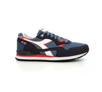 Diadora - Baskets en Cuir Bleu Style Rétro - Homme - Chaussures - Multicolore - Taille: 40 EU