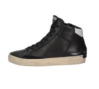 Baskets Distressed High Jet 18070A Homme en Cuir Noir, Noir , 44 EU