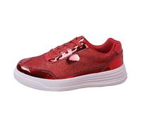 Baskets dorées à paillettes pour femme - Chaussures de marche scintillantes et chics - Semelle épaisse antidérapante - Chaussures orthopédiques légères et respirantes - Chaussures à paillettes