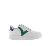 Baskets effet cuir contrastant femme Victoria Madrid Vert 39
