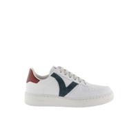 Baskets effet cuir contraste femme Victoria Madrid Bleu 36