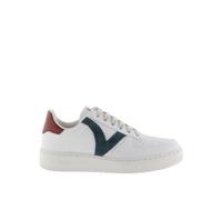 Baskets effet cuir contraste femme Victoria Madrid Bleu 36