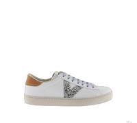 Victoria Basket Basse Berlin Effet Cuir & Logo Pailleté & Arrière en Croûte De Cuir 1126194 pour Femme Teja 36