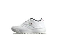 Baskets Ellesse Femme Retro - Blanc - Cuir - Semelle épaisse en caoutchouc 36