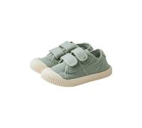 Sterntaler Baskets unies - Chaussures sportives pour bébé en toile - Chaussures d'été pour enfant avec semelle antidérapante - Chaussures bébé unisexes avec fermeture Velcro, Couleur : vert pierre, 26