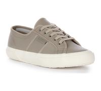 Baskets en cuir à lacets pour unisexe - Superga 2750 EFGLU - Gris - Cuir - Plat - Mixte 40
