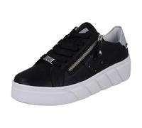 Baskets En Cuir À Lacets Rieker Sport Pour Femmes Détails Perforés Talon W2605