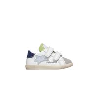 Baskets en cuir et suède alnoite 2 vl. blanc-bleu clair 20