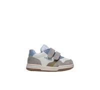 Baskets en cuir et suède bounce vl. blanc-gris 22