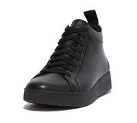 Baskets en cuir femme FitFlop Rally High Top - FITFLOP - Noir - Zip - Cuir - Plat 37