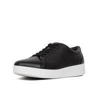 Baskets en cuir femme FitFlop Rally - Noir - 39 - Lacets - Plat - Cuir 36