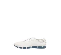 Baskets en cuir femme Jazaru TBS Ref 67467 Blanc Bleu 42