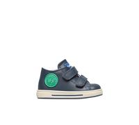 Baskets en cuir michael 3. bleu-vert- 22