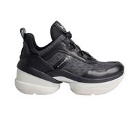 Baskets en cuir Olympia 43F3OLFS1B pour femme-Le noir 40