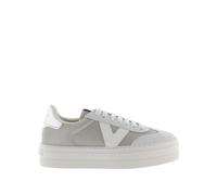 Baskets en daim et grille femme Victoria Barcelona Argenté 39