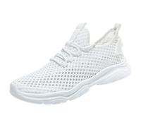 Baskets en maille à enfiler pour homme - Respirantes - Légères - Antidérapantes - Chaussures de marche athlétiques à lacets - Chaussures orthopédiques pour la randonnée, le trekking, le jogging