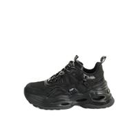 Baskets en maille nappa vegan femme Buffalo Triplet Hollow Noir 37
