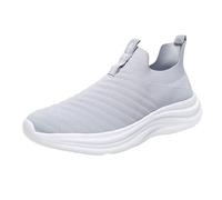 Baskets en maille tricotée pour homme - Légères et souples - Chaussures de sport d'été rétro - Chaussures d'entraînement allemandes respirantes - Semelle épaisse - Chaussures décontractées