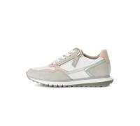 Baskets en nappa velours mÃ©tallisÃ© femme Gabor Blanc 42