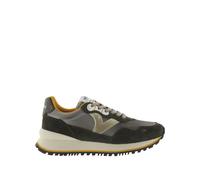 Baskets en nylon mÃ©tallisÃ© et cuir fendu femme Victoria Viento Vert 36