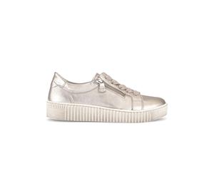 Baskets en satin mÃ©tallisÃ© Gabor ArgentÃ© 38,5