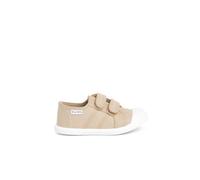 Baskets en toile avec scratchs pour enfant sable 24