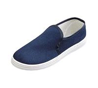 Baskets en toile pour homme - Chaussures décontractées à enfiler - Chaussures de trekking à fond plat - Chaussures d'extérieur légères et respirantes - Chaussures décontractées classiques et élégantes