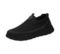 Baskets en tricot à enfiler pour homme - Légères et respirantes - Noir - Style décontracté - Confortables, a, 43.5 EU