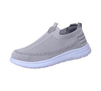Baskets en tricot à enfiler pour homme - Légères et respirantes - Noir - Style décontracté - Confortables, b, 42 1/3 EU