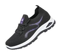 Baskets en tricot légères et respirantes pour homme - Chaussures de marche confortables et décontractées pour un usage quotidien et les trajets quotidiens, gris foncé, 39 EU