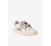 Baskets enfant collection maternelle en cuir scratchées lot blanc 27