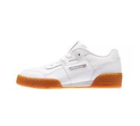 Baskets Enfant En Cuir Blanc, Orange. 36 1/2