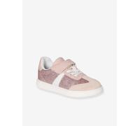 Baskets enfant fille synthétique à scratchs lot rose 25