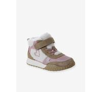 Baskets enfant fille synthétique fourrées lot rose 26