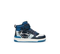 Geox J Washiba Boy Basket, Bleu Marine/Blanc, 31 EU
