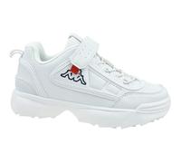 Baskets Enfant - KAPPA - Rave NC K - Blanc - Talon plat - Fermeture lacets 25