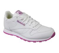 Baskets Enfant Mixte - REEBOK - Classic Leather BS8044 - Lacets - Blanc - Cuir 35
