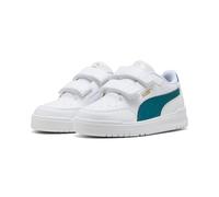 Puma Baskets Shuffle Downtown LO V PS Blanc/Émeraude Ice Gold Pointure 34 Enfant