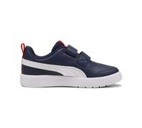 Puma Chaussures Courtflex V3 – Bleu marine/Blanc/Rouge – Enfant Taille 34