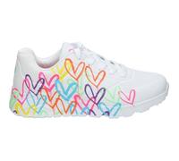 Chaussures Skechers JGoldcrown : Uno Lite - Spread the Love blanc multicolore fille - 37