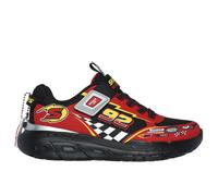 Skechers Baskets Garçon – Noir synthétique/textile, liseré rouge