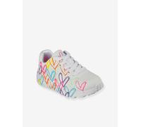 Skechers Baskets fille Uno Lite Spread The Love lacets plates blanc/multicolore 35