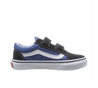 Vans Chaussures de skate basses Old Skool V à scratch Navy/True White Taille Enfant 29