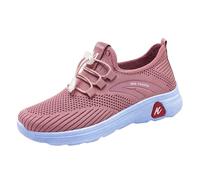 Baskets extra larges pour femme - En maille respirante - Chaussures de course à pied légères et confortables - Chaussures de marche athlétiques - Semelle douce et épaisse - Chaussures de tennis en