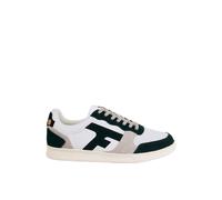 Faguo - Hazel Leather Woven - Chaussures lifestyle homme White / Dark Green - 42